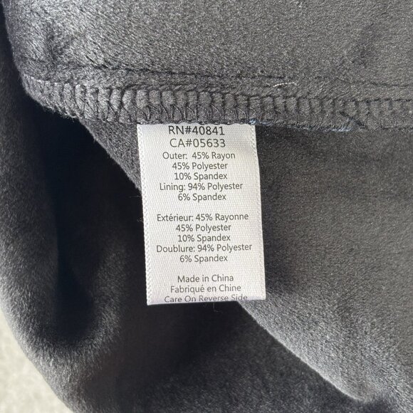 Aventura Clothing Harlow Zip Neck Top Blue Size Large Velvet Fleece Comfy Soft - Picture 13 of 16